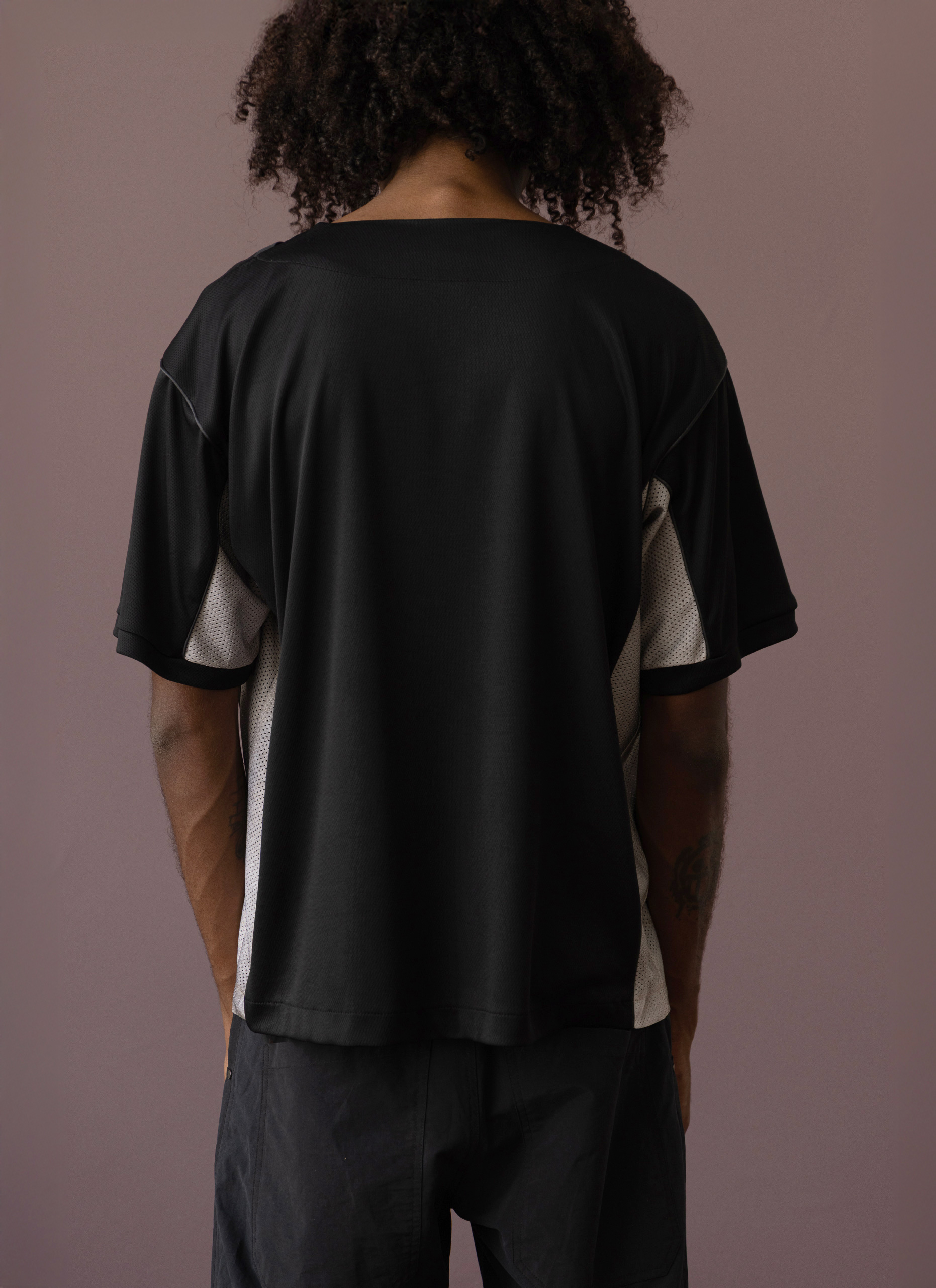 Black / Tar-treated Dry Fit V-Neck