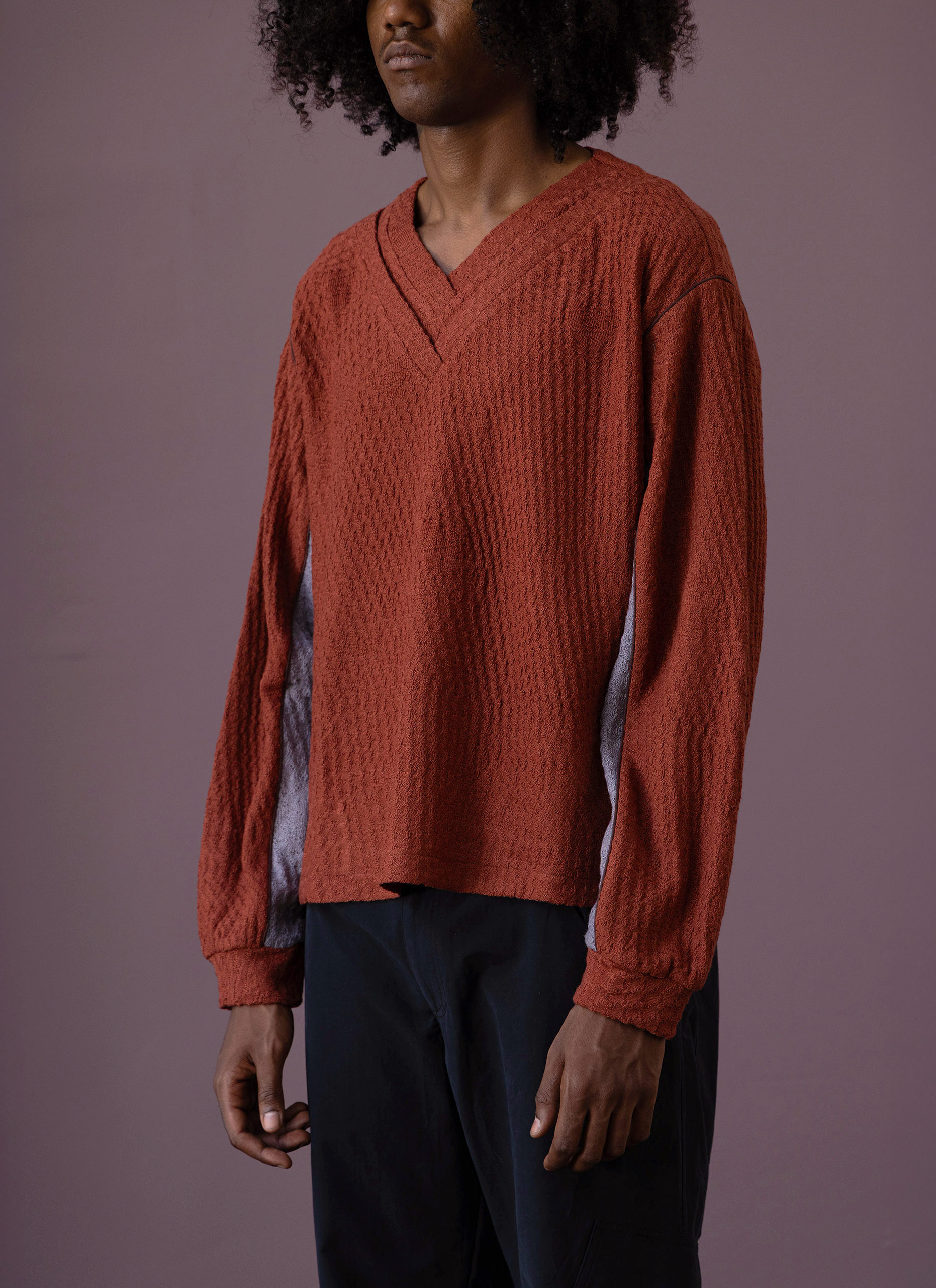 Keramidi Knit V-Neck Top
