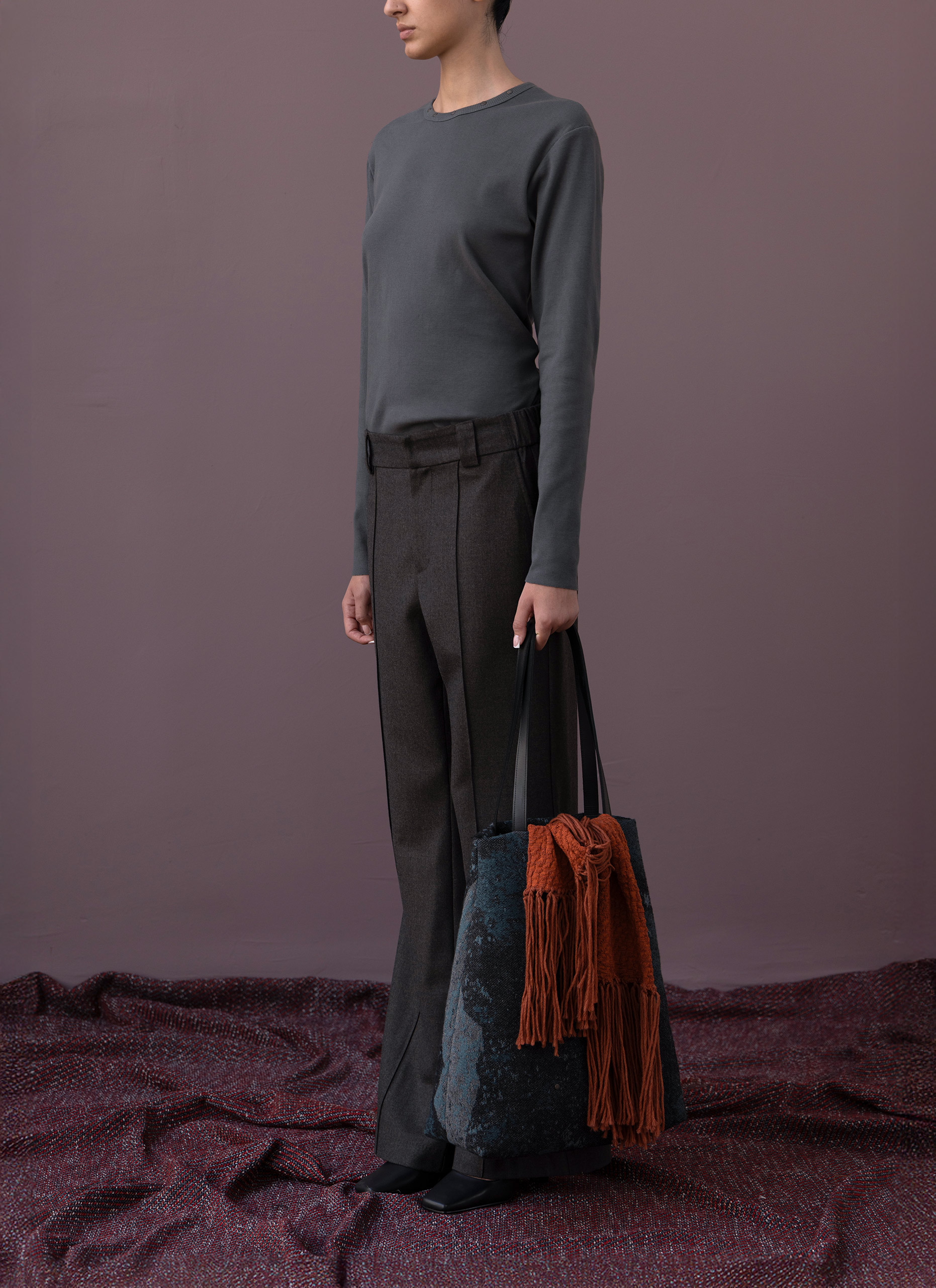 Rough Sea Jacquard Bag