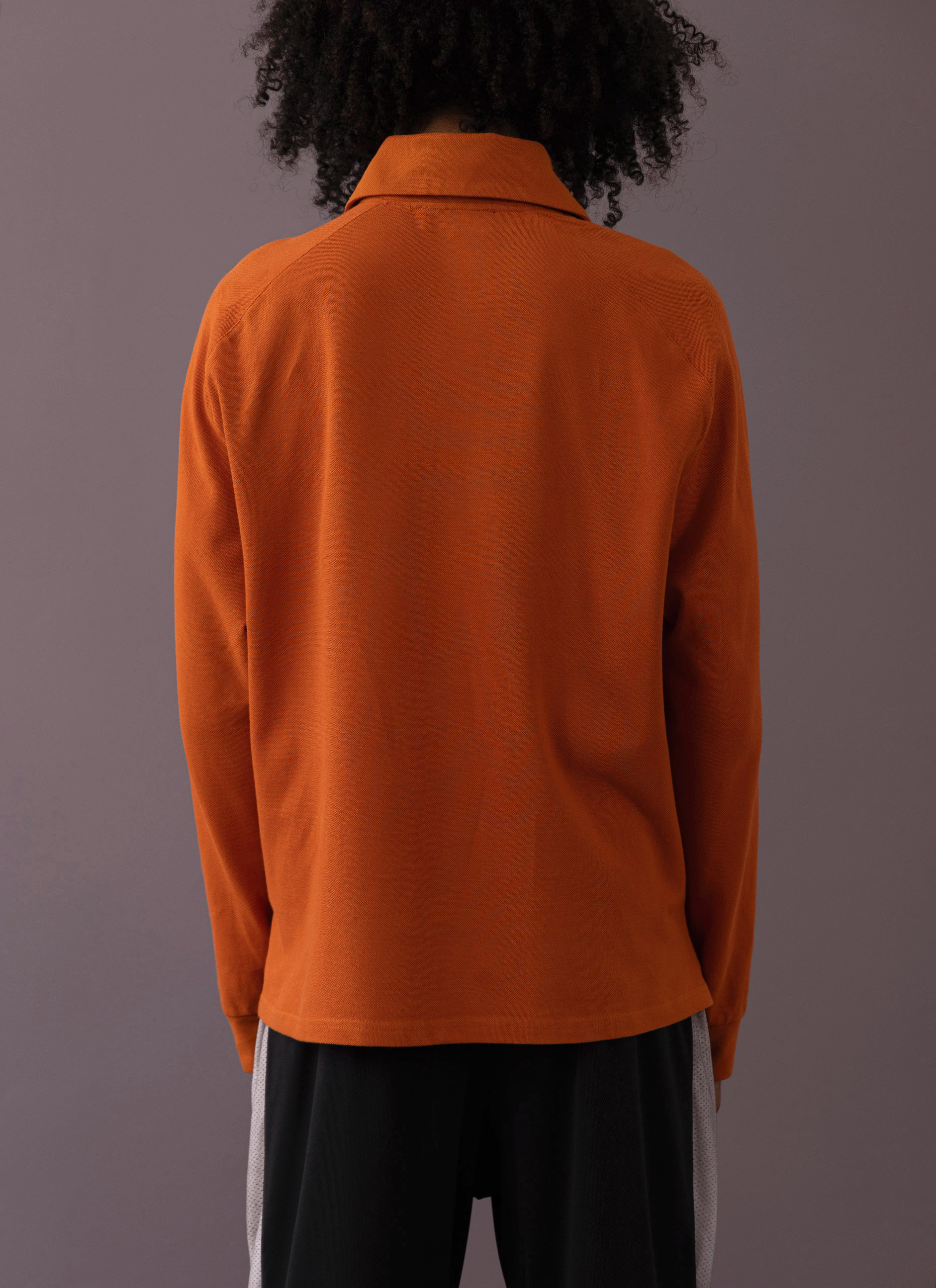 Dark Persimmon Sailor Polo Long Sleeve Shirt Man