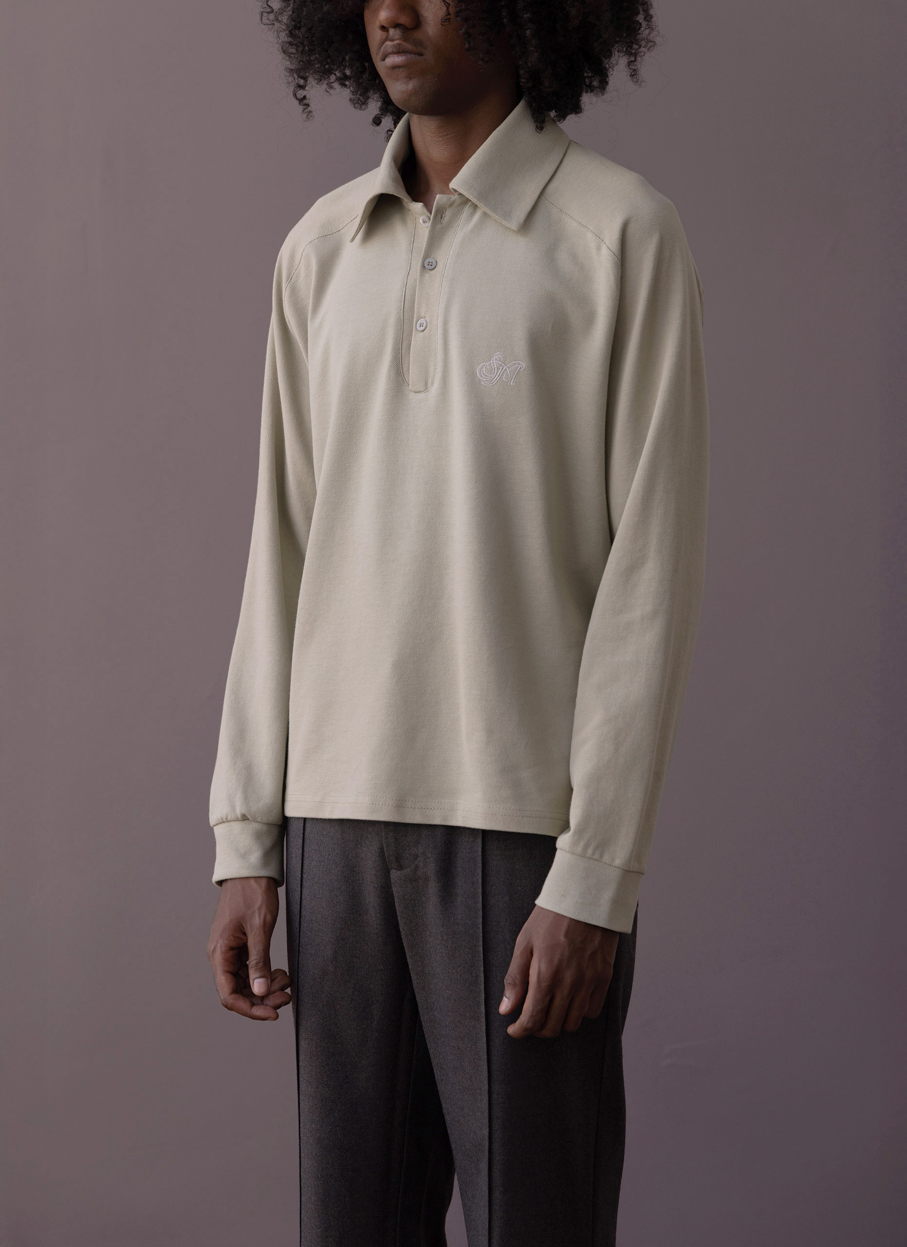 Dark Bone Sailor Polo Long Sleeve Shirt