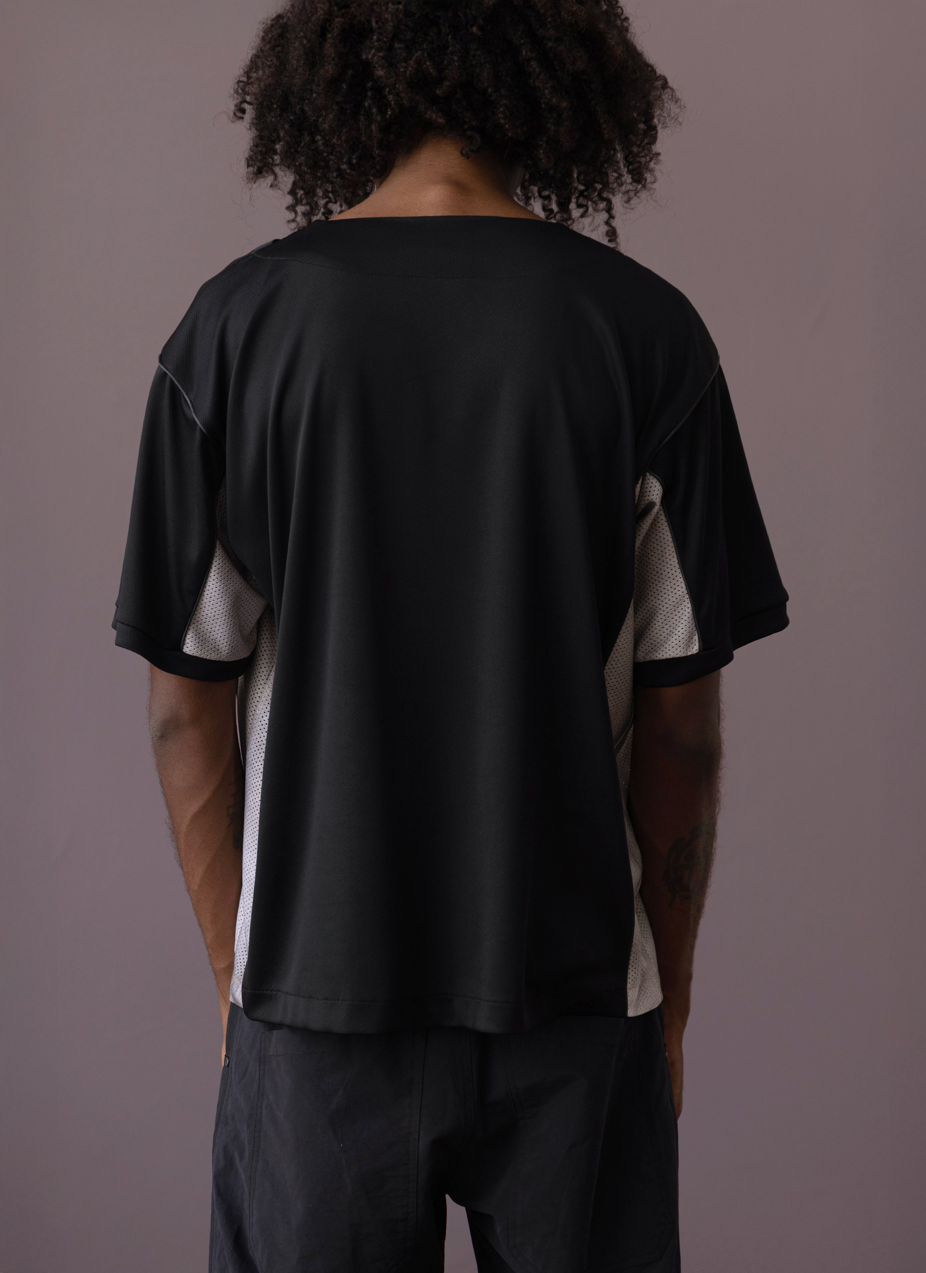 Black / Tar-treated Dry Fit V-Neck